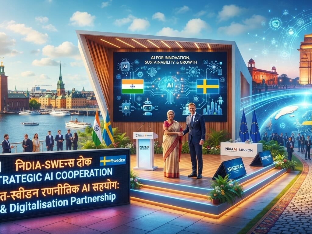 IndiaAI Mission और Sweden के बीच AI और Digitalisation सहयोग