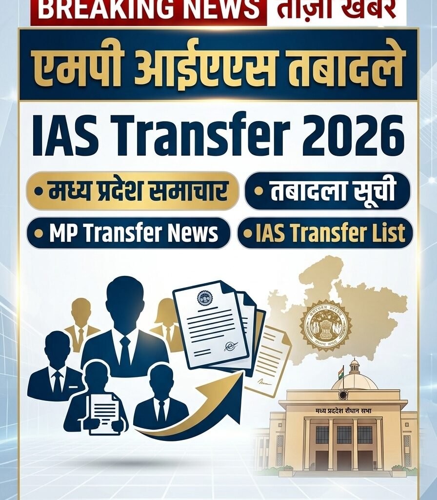 MP IAS Transfer 2026 11 IAS अधिकारियों का तबादला