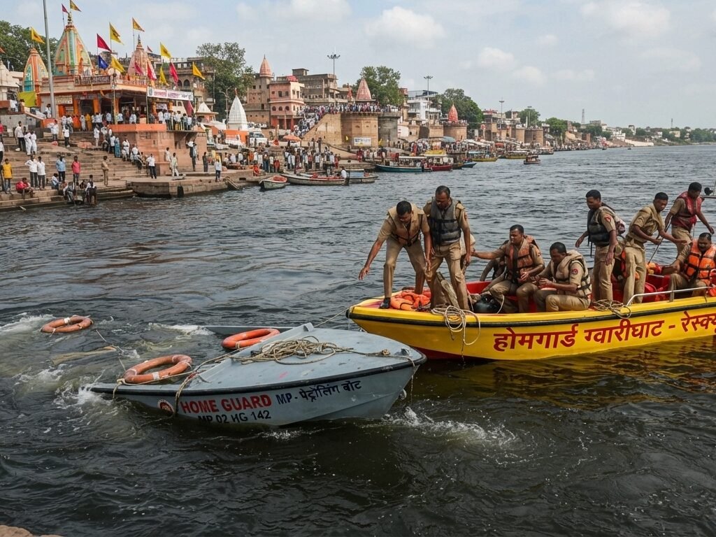 जबलपुर ग्वारीघाट बोट हादसा