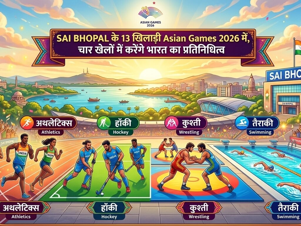 SAI Bhopal के 13 खिलाड़ी Asian Games 2026 में
