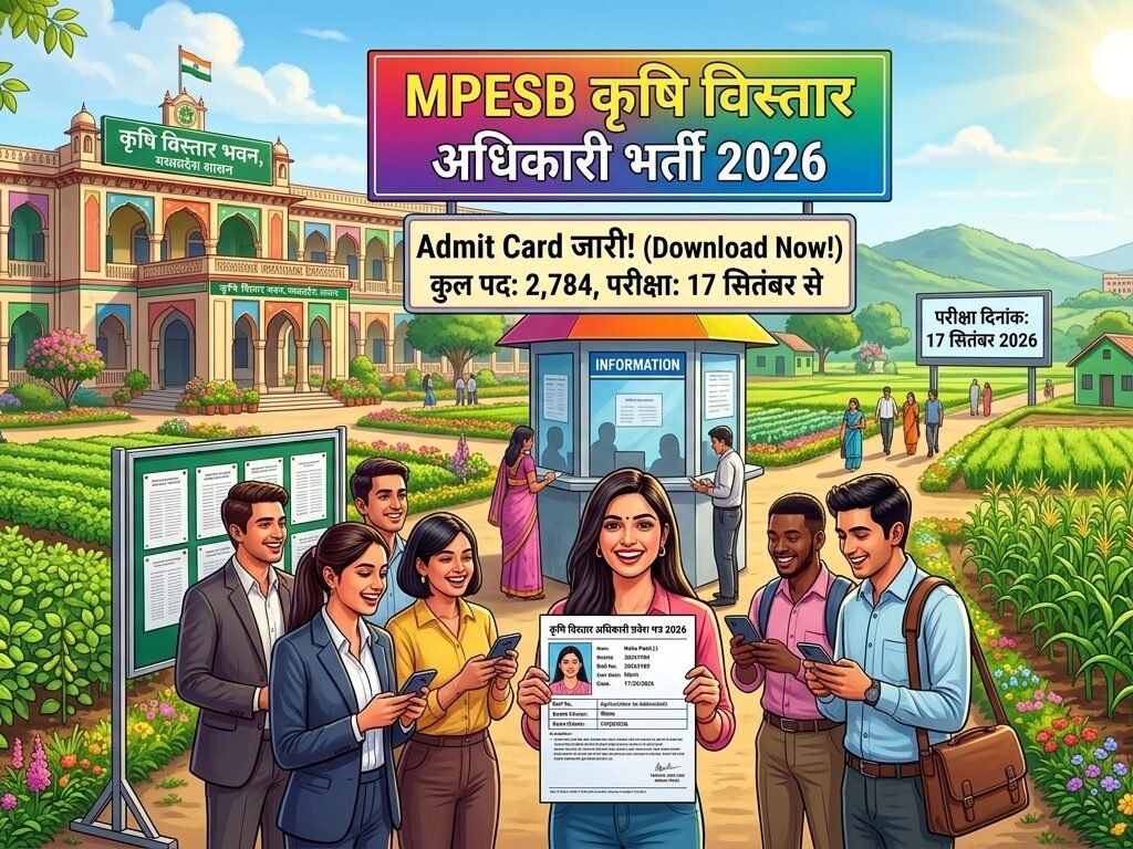 MPESB कृषि विस्तार अधिकारी Admit Card 2026