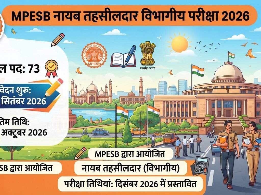MPESB नायब तहसीलदार विभागीय परीक्षा 2026 73 पद