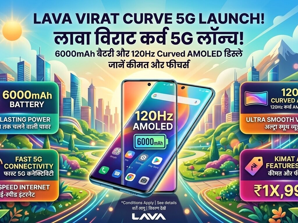 Lava Virat Curve 5G smartphone launched in India 2026