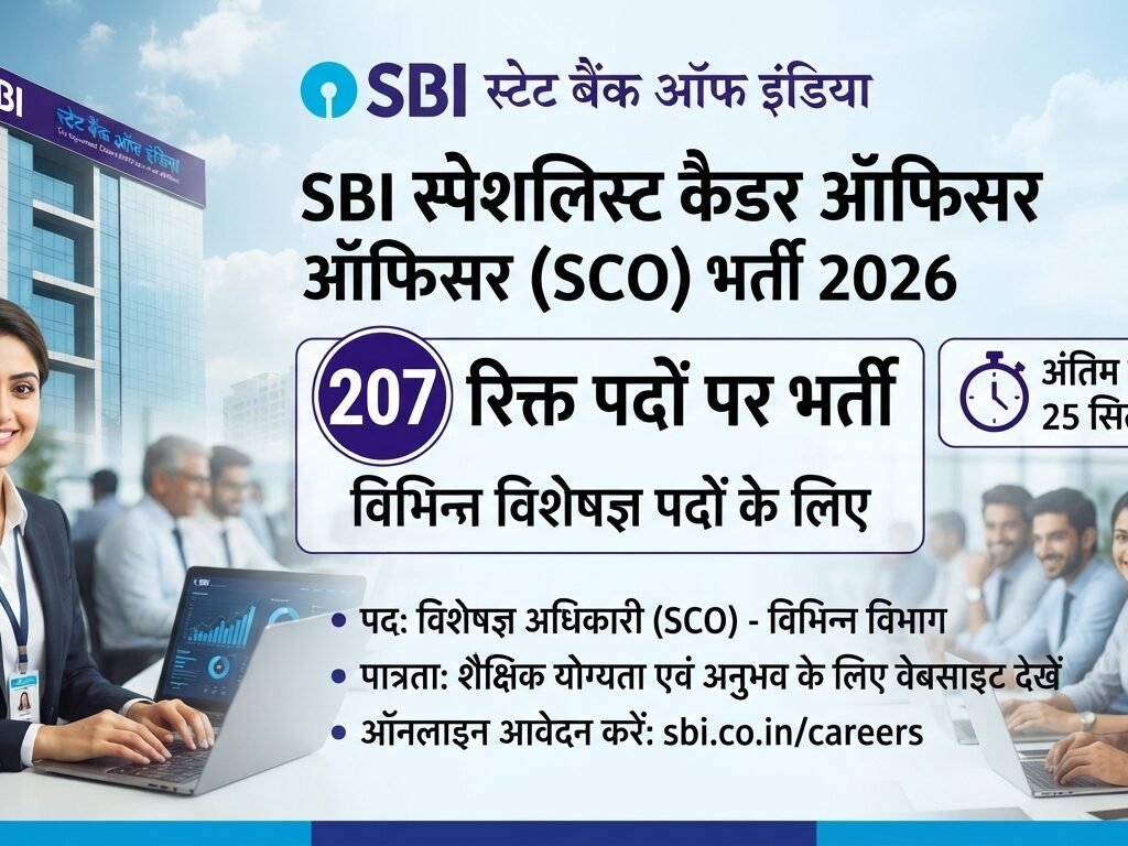 SBI Specialist Cadre Officer Recruitment 2026