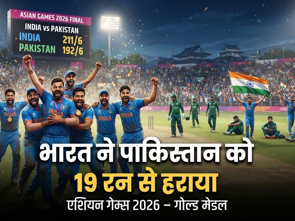 India vs Pakistan Asian Games 2026 cricket final